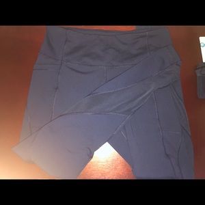 Navy blue compression leggings